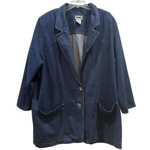 Vintage Gitano Women's Denim Button Jacket Oversized Size 20W